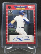 Carter Jensen Rookie Auto 2021 Leaf Pro Set Red Kansas City Royals #PS-CJ1
