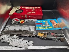 Vintage Gilbert Erector Set No. 5 1/2 The Motorized Set Incomplete