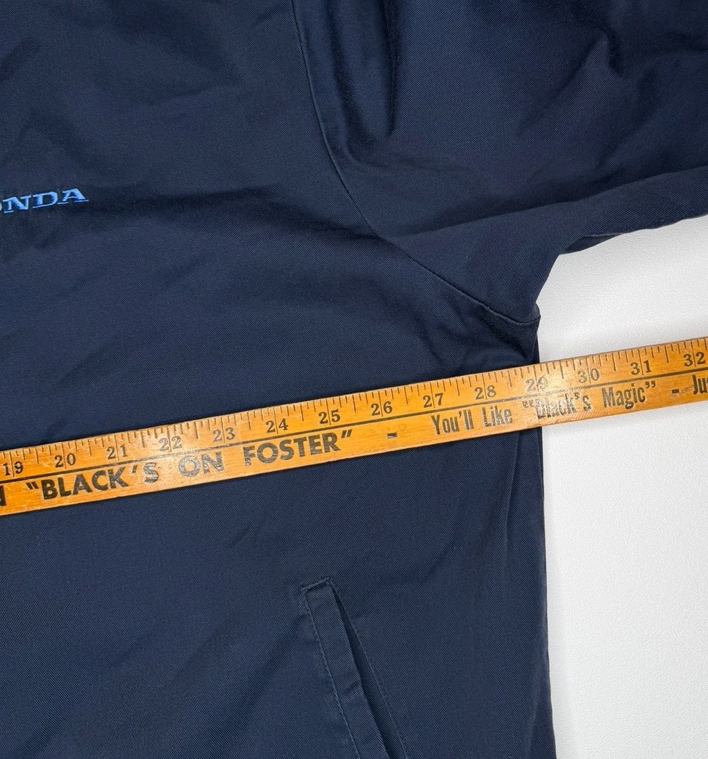 Vintage Honda Mechanic Work Parts Delivery Jacket Blue | XXL image 8
