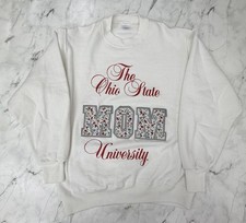 Rare Vintage 90s Ohio State University Mom Crewneck Custom One Of A Kind USA