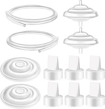 Maymom Pump Parts Compatible with Spectra 6 Valve 2 Membrane Tube Bfp, White