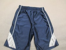 Nike Size 7 Boys Blue Pull On Elastic Waist Activewear Athletic Sport Shorts 053
