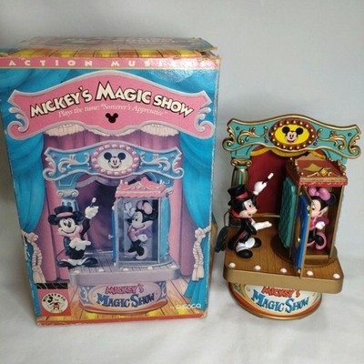 Disney Spieluhr Mickey Minnie Magic Show Enesco Retro selten Höhe 17 cm mit Box