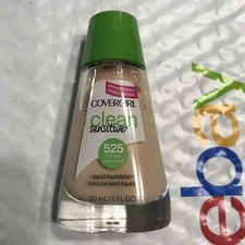 COVERGIRL Clean Sensitive Liquid MakeUp Foundation 525 BUFF BEIGE unsealed NWOB
