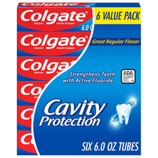 Cavity Protection Toothpaste with Fluoride, Minty Great Regular Flavor, anti Cav