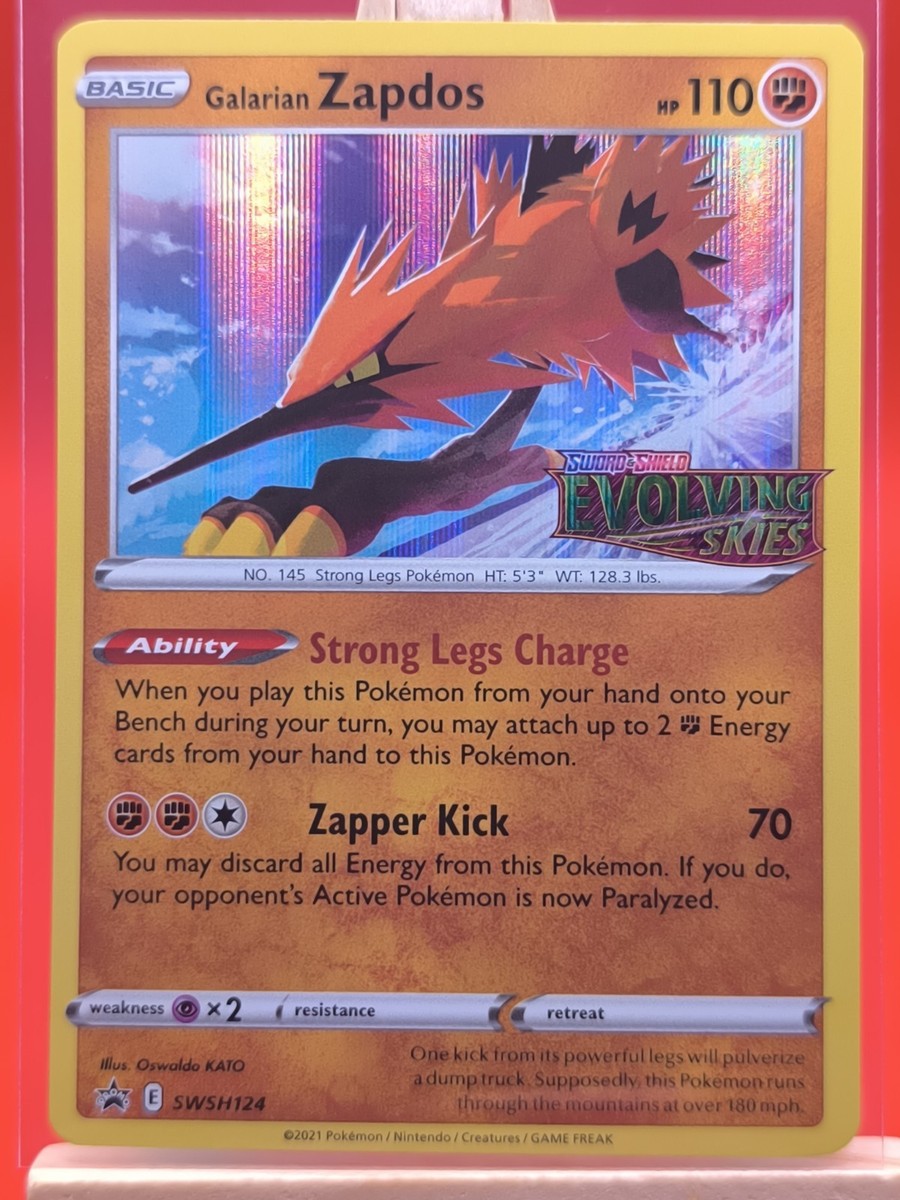 galarian zapdos pokemon card Galarian Zapdos V | Chilling Reign