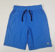 RUNWAY Kids Boys Size 7 Shorts BLUE Quick Dry Moisture Wick Polyester Spandex