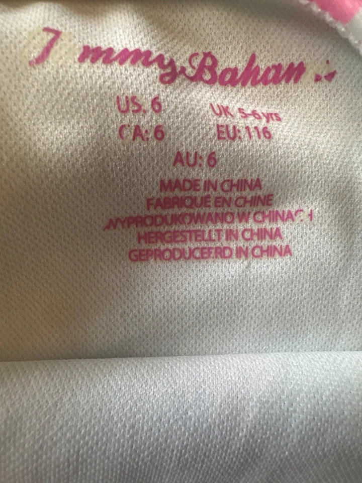 Traje de baño de una pieza Tommy Bahama para niñas talla 6 estampado tropical Beach Resort Foto 2 de 4