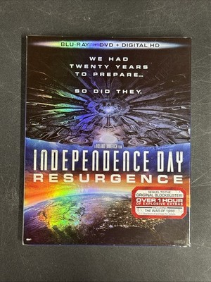 Independence Day: Resurgence 2016 Blu-ray/DVD/Digital Slip-In Case New Sealed