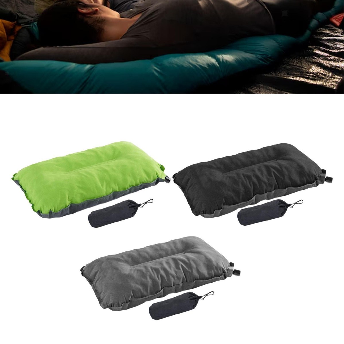 Inflatable Travel Pillow Camp Pillow Backpacking Pillow Multipurpose  Lightweight