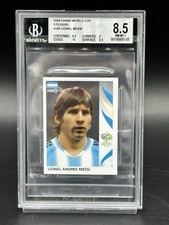 Panini World Cup / WC /  WM 2006 Sticker - 185 -  Lionel Messi Rookie -  BGS 8.5