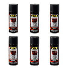 VHT Wheel Paint High Temperature Spray Can Satin Black SP183 x6 Cans Bulk Pack