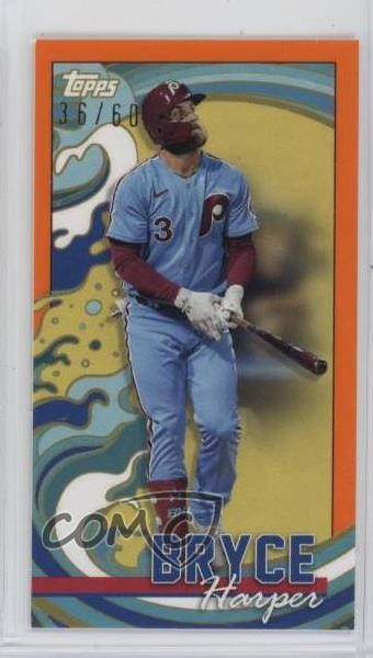 2022 Topps Rip Mini Orange 36/60 Bryce Harper #MRIP-BH 7jo