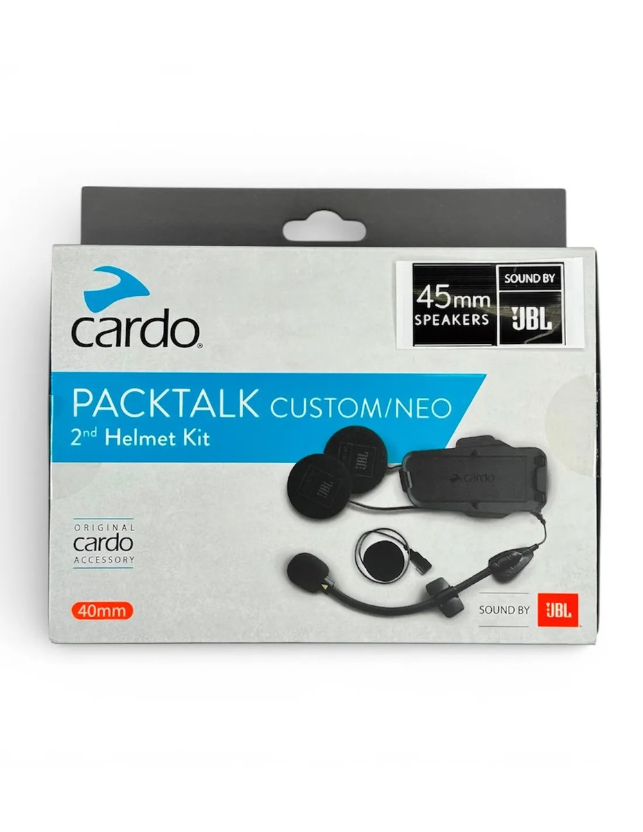 Cardo PackTalk NEO/CUSTOM JBL 45mm 2ND Helmet Kit Premium Sound | eBay