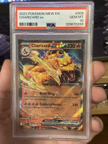 Pokémon Charizard ex 006/165 Scarlet & Violet 151 Double Rare Holo PSA 10