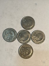 5- Singapore 20 Cents 1967 2-1968 1970 1981