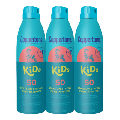 Kids Sunscreen Spray SPF 50, Water Resistant Spray Sunscreen for Kids, Free from