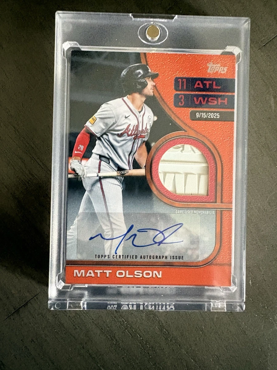 Matt Olson Baseball Sports Trading Cards & Accessories Parallel