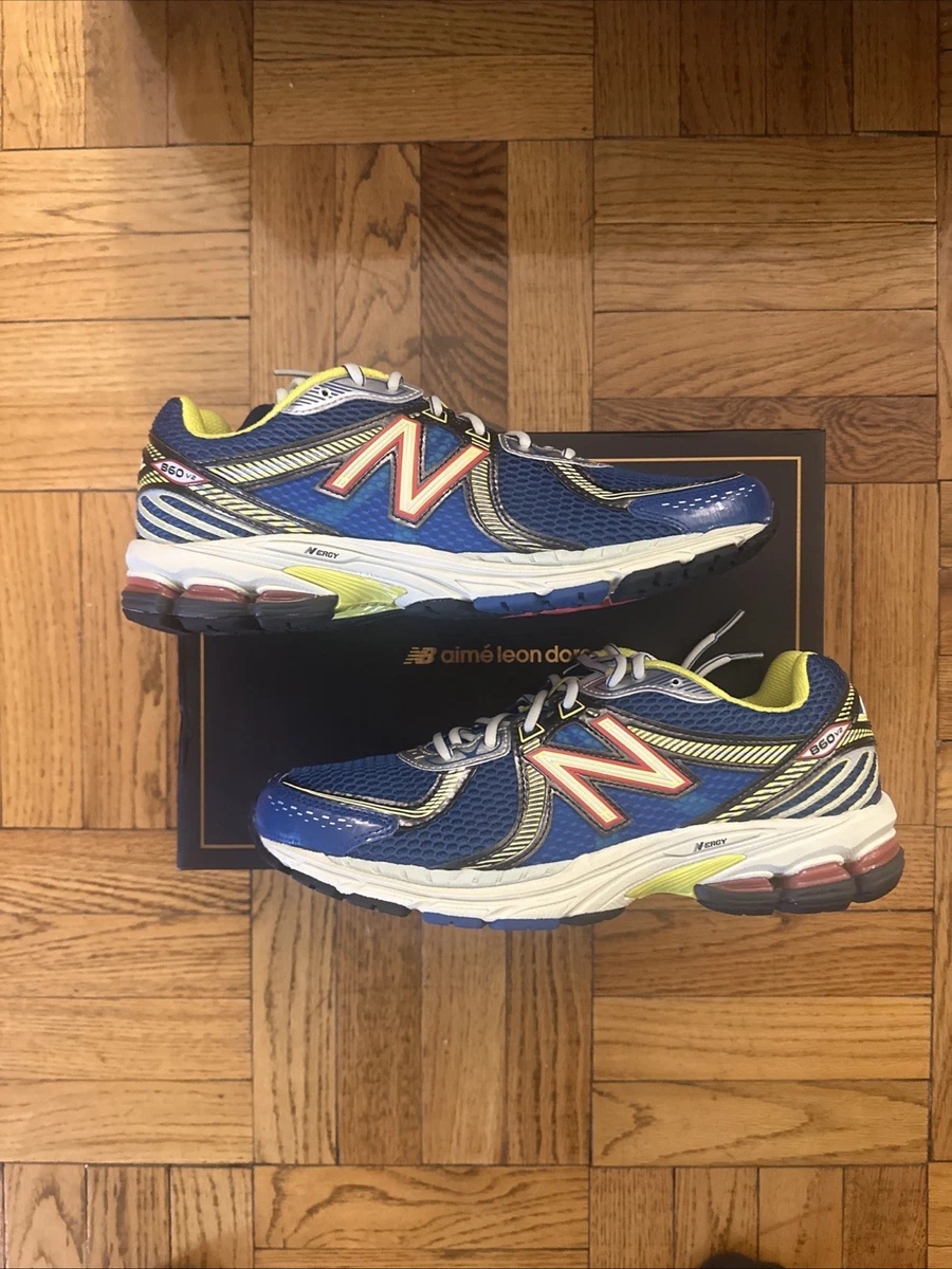 AIME LEON DORE✖️ NEW BALANCE 860V2 BLUE Aimé Leon Dore x New Balance 860v2 Blue Yellow for Sale