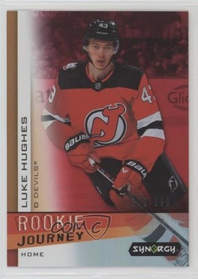 2023 Upper Deck Synergy Rookie Journey Home Red /599 Luke Hughes #RJ-2 RC 15ok