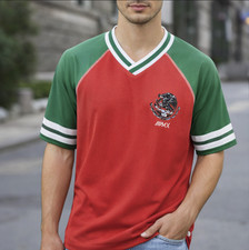 Mexico Soccer Jersey Men’s Red Green #21 Futbol Fan Shirt Mexico Graphic Tee