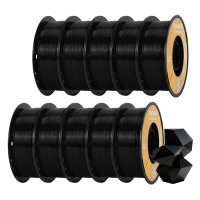 High-Speed 1.75mm PETG 3D Printer Filament Bundle, 10kg Spool, Hyper Printing, A