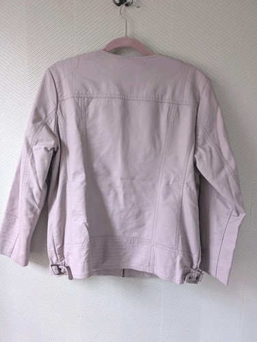 Street One Lederjacke Kunstleder rosa Gr.42/44 - Bild 4 von 7
