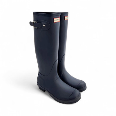 Hunter Women's Original Tall Rain Boots (Size 8) Hunter Navy