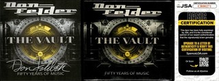 Don Felder EAGLES Signed Autograph Auto "The Vault" CD JSA