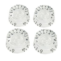 Musiclily Pro 4X Transparent Left Handed Imperial Inch Knobs For Les Paul Guitar