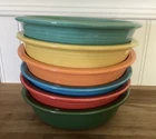 Fiestaware HLC Fiesta Vintage Cereal Soup Bowls 7" Set Of 6