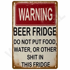 Retro Tin Metal Signs Home Décor 8x12 Wall Art Mural Aesthetic Room Poster Vinta