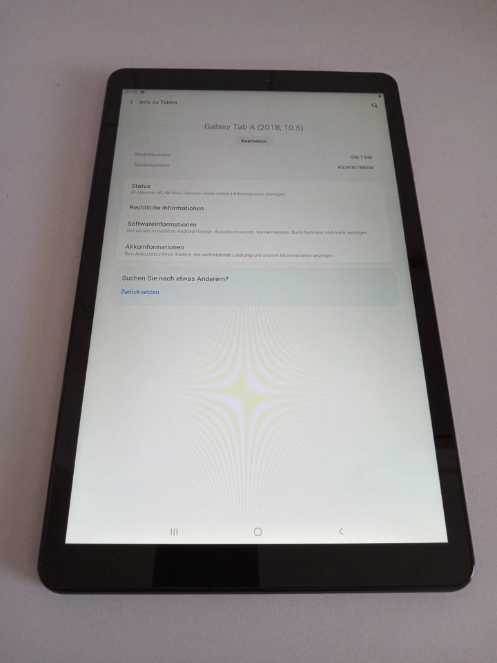 SAMSUNG GALAXY TAB A SM-T590 SCHWARZ TOP+VIELE EXTRAS+RECHNUNG+DHL VERSAND - Bild 4 von 4