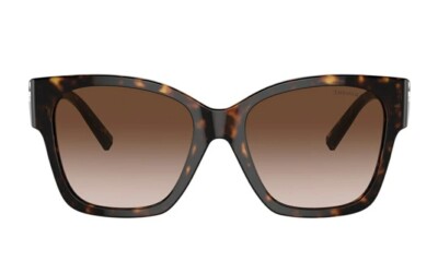 Tiffany & Co TF 4216 8015/3B Havana Brown Sunglasses Gradient 54 18 135 READ Tiffany TF 4216F 8015/3B Havana Brown Gradient Square 54 mm  main image 2