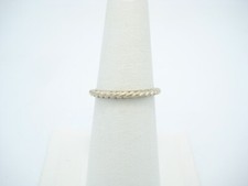 Sterling Silver 2mm Twist Rope Band Ring Size 7