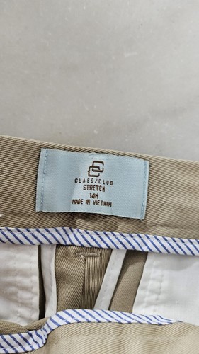 NWT Class Club Boys Stretch Khaki Pants Size 14H Beige Slim Fit Comfort Waist - Picture 10 of 10