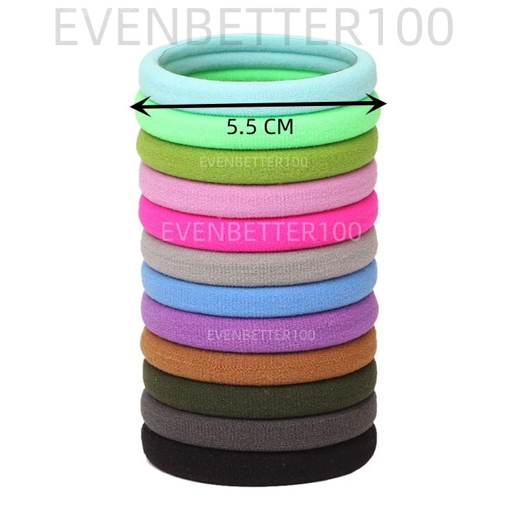 EXTRA THICK STRONG women girls School Large Endless Hair Bands Bobbles 5.5CM UK - Image 3 of 4