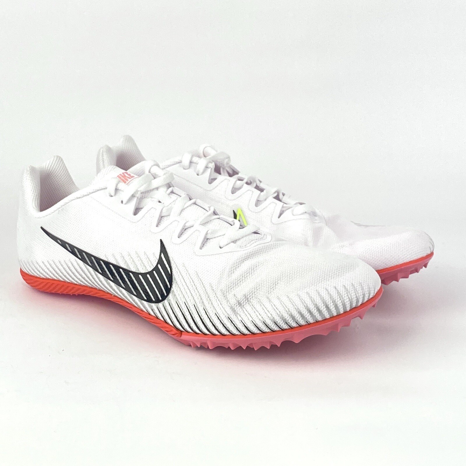 Nike Zoom Rival M9 Track Field Spikes Shoes White Black Pink  display picture 2