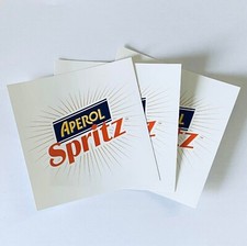 3x Aperol Spritz Logo Aufkleber Sticker ca 10x10 cm neu | Bar Kneipe