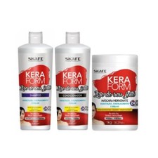 Keraform Liso do Seu Jeito Smooth In Your Way Ultra Hydration Kit 3 Itens Skafe