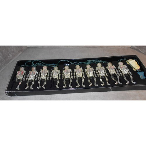 Vintage Halloween Skeleton String Lights 2 Boxes Works-Read Description - Picture 10 of 15