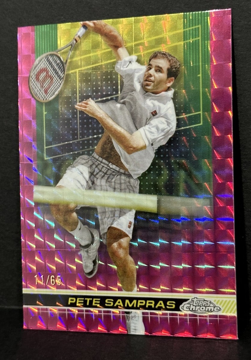 2024 Topps Chrome Tennis Legend Pete Sampras Pink Geometric /65 | eBay