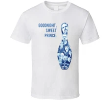 The Big Lebowski Entire Cast Bowling Pin Goodnight, Sweet Prince. Quote T Shirt