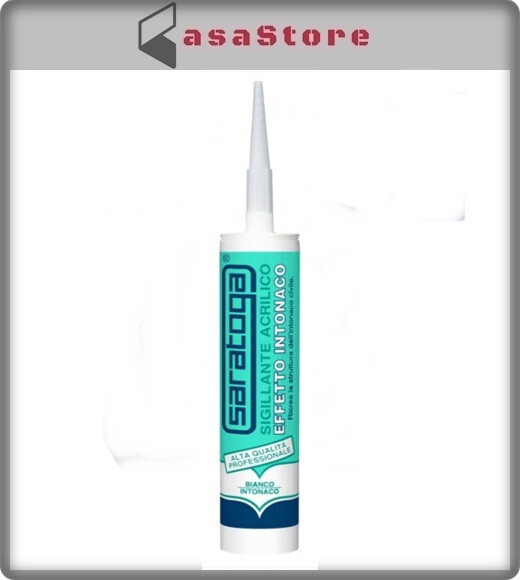 SARATOGA - SIGILLANTE ACRILICO PROFES. EFFETTO INTONACO: BIANCO INTONACO 310ML