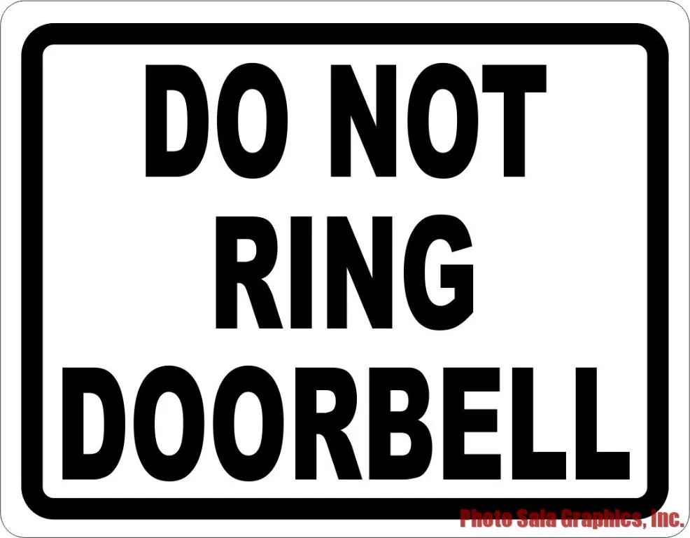 Do not ring the clearance bell