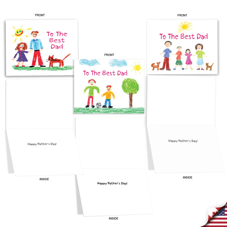 20 Cuadernos del Día del Padre Asst'd 4x5,12" con Env.(10 diseños) Love You Daddy Foto 3 de 4