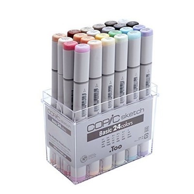 Copic sketch basic 24-color set Art Markers for Design/Manga/Anime