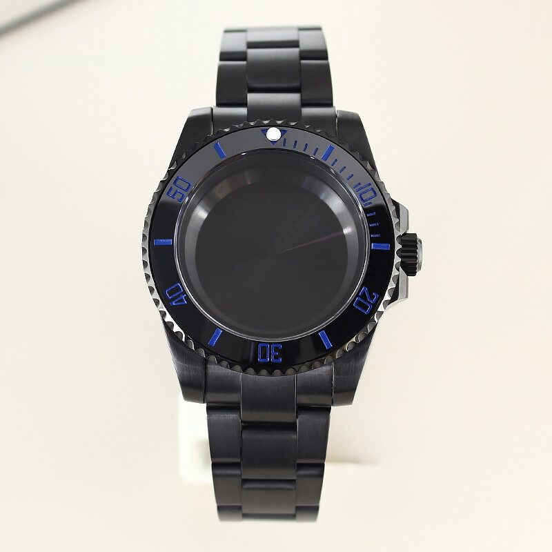 40mm Black Diver Watch Case+Oyster Bracelet For Seiko h35 nh36 38 Eta2824 8215 image 5