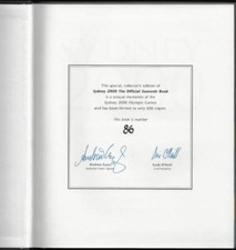 Sydney 2000 - XXVII Olympic Games ; Book Signed by Andrew Gaze & Susie O'Neill