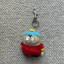 South Park Cartman Keychain Coin Bag Purse Zipper 3” Inch RARE Vintage 90s Clip
